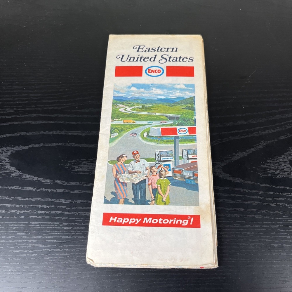 1970-1972 Enco Eastern United States Roadmap